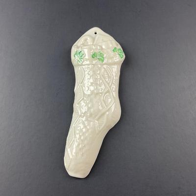 -84- BELLEEK | Fermanagh Ireland Porcelain Stocking Figure | 8th Mark