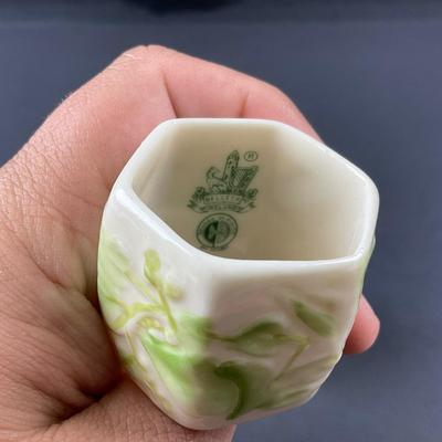 -85- BELLEEK | Porcelain Napkin Rings | 6th Mark