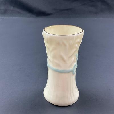 -86- BELLEEK | Pottery Typha Spill Vase | 7th Mark