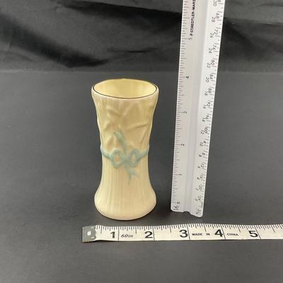 -86- BELLEEK | Pottery Typha Spill Vase | 7th Mark