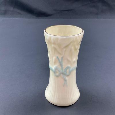 -86- BELLEEK | Pottery Typha Spill Vase | 7th Mark