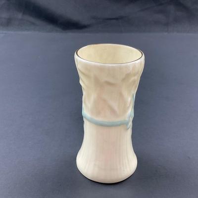 -86- BELLEEK | Pottery Typha Spill Vase | 7th Mark