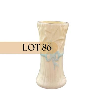 -86- BELLEEK | Pottery Typha Spill Vase | 7th Mark