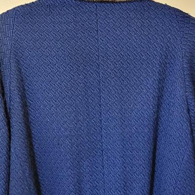 Vintage Blue Wool Coat Size Medium