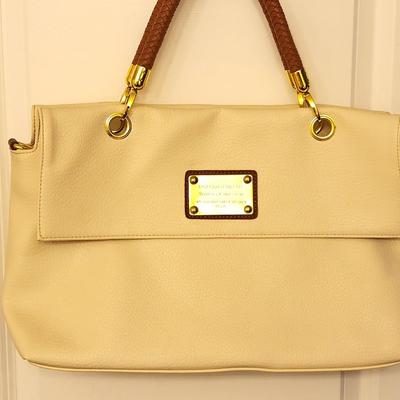 Cream Colored Dolce & Gabbana Large Satchel Handbag