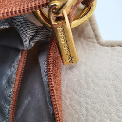 Cream Colored Dolce & Gabbana Large Satchel Handbag