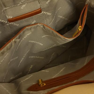 Cream Colored Dolce & Gabbana Large Satchel Handbag
