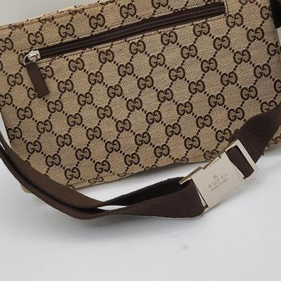 Gucci Canvas Hip/Waist Bag