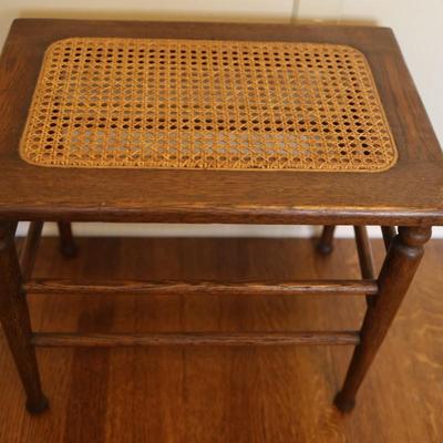 Vintage Cane Bench