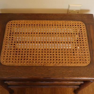Vintage Cane Bench