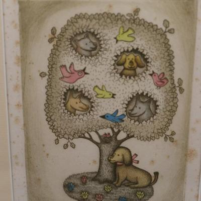 Framed, Signed & Numbered Christine Chagnoux Etching Lithograph