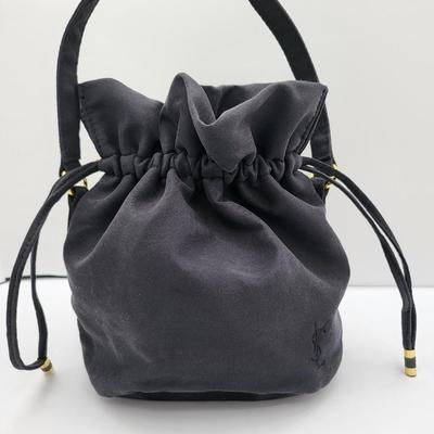 Two 1990's Designer Pouches Geurlain Shalimar & YSL