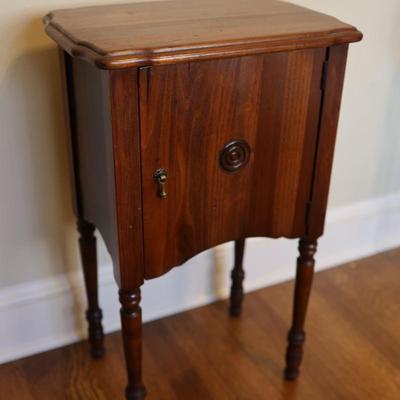 Antique Mahogany Smoke Stand with Lining