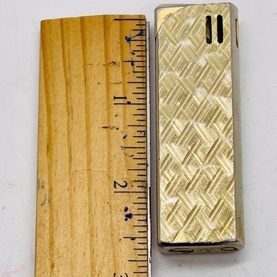 Vintage gold tone metal Lighter from Japan