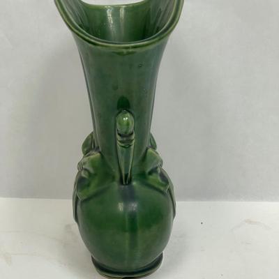 Green Pottery Vase 1930's / 1940's Vintage Shawnee USA # 819