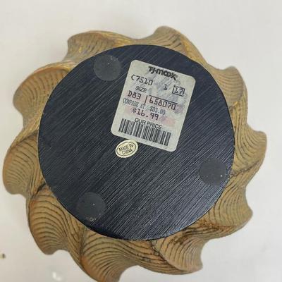 Textured Gold Conch Shell Shaped Decorative Box