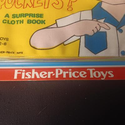 NEW FISHER-PRICE CLOTH BOOK W/A SURPRISE IN EVERY POCKET