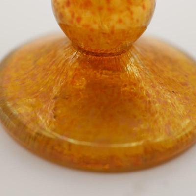 Murano Style Hand-Blown Glass Vase