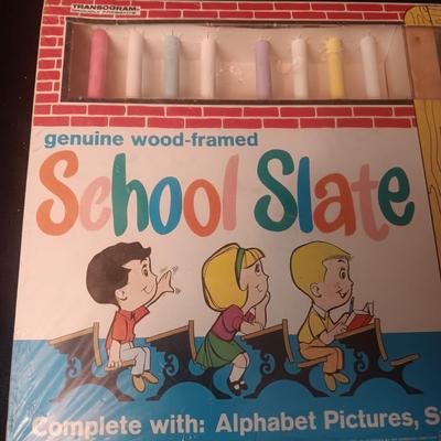 NEW WOOD FRAMED SCHOOL SLATE