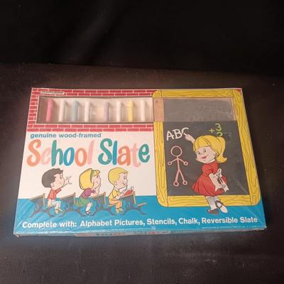 NEW WOOD FRAMED SCHOOL SLATE