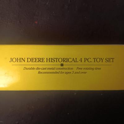 NEW JOHN DEERE HISTORICAL 4 PC DIE-CAST TOY SET