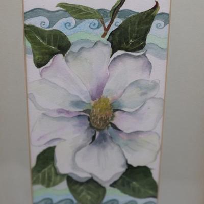 Framed Original Magnolia Art by Gisela Niedenfuer
