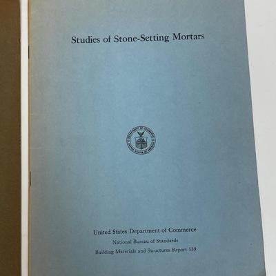 US Dept of Congress Studies Stone Setting Mortars & Effects of Edge Insulation