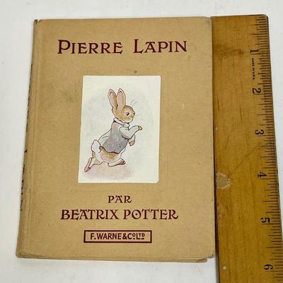 Vintage Children's Book "Pierre Lapin" (French version of Peter Rabbit) by Beatrix Potter