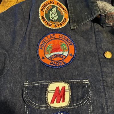 Vintage Jacket & Hat w Patches & Pins