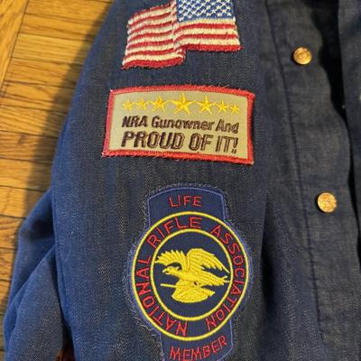 Vintage Jacket & Hat w Patches & Pins