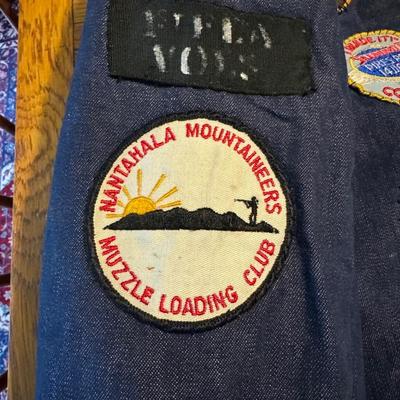 Vintage Jacket & Hat w Patches & Pins