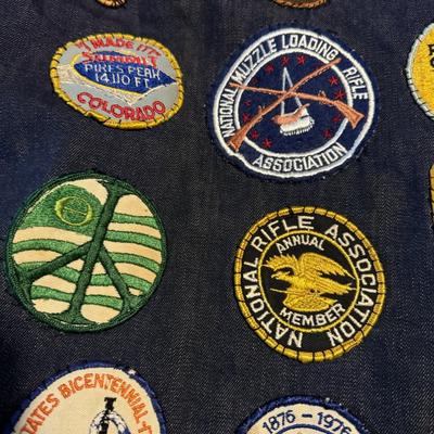 Vintage Jacket & Hat w Patches & Pins