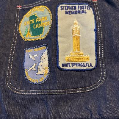 Vintage Jacket & Hat w Patches & Pins