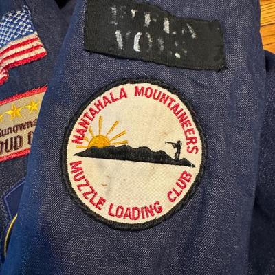 Vintage Jacket & Hat w Patches & Pins