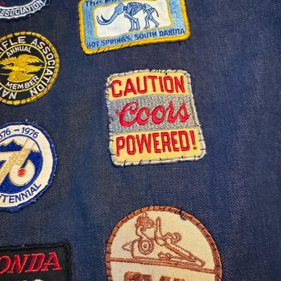 Vintage Jacket & Hat w Patches & Pins