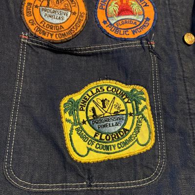 Vintage Jacket & Hat w Patches & Pins