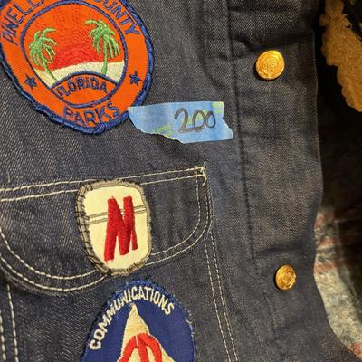 Vintage Jacket & Hat w Patches & Pins