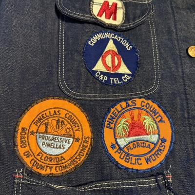 Vintage Jacket & Hat w Patches & Pins