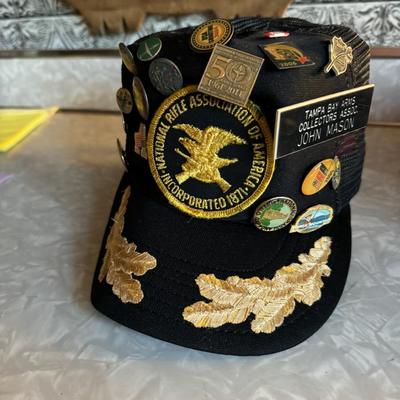 Vintage Jacket & Hat w Patches & Pins