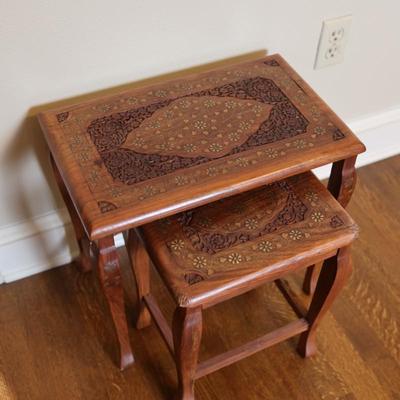 Set of Two (2) Nesting Tables (See Details)