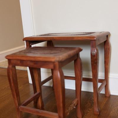 Set of Two (2) Nesting Tables (See Details)