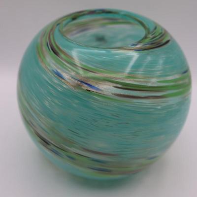 HQT Hand Made Glass Design Vase