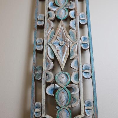 Carved and Painted Wood Art