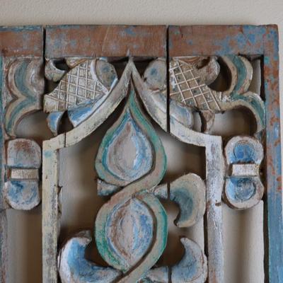 Carved and Painted Wood Art
