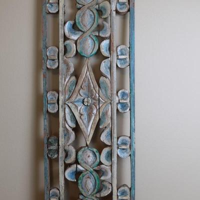 Carved and Painted Wood Art