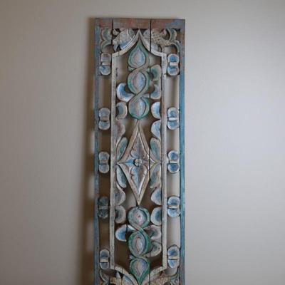 Carved and Painted Wood Art