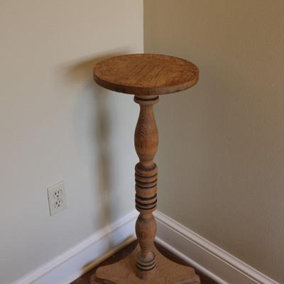 Solid Wood Plant Stand (See Details)