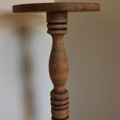 Solid Wood Plant Stand (See Details)