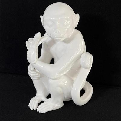 17" Decorative Ceramic Monkey