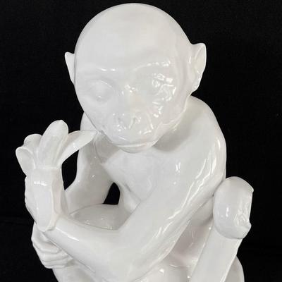 17" Decorative Ceramic Monkey